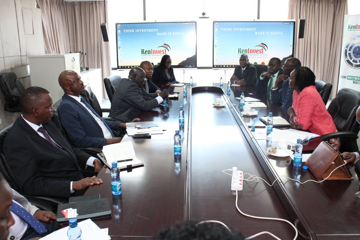 Kenya Investment Authority is currently hosting a delegation from the Republic of Uganda lead by Hon. Ramadhan Ggoobi, PS <a href="/mofpedU/">Ministry of Finance</a> and the High Commissioner to Kenya Dr. Galiwango. @KenInvestMD <a href="/Trade_Kenya/">Trade Kenya</a> <a href="/ForeignOfficeKE/">State Department for Foreign Affairs | Kenya</a>