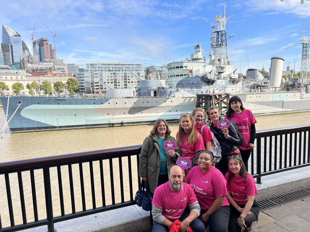 A #Race4Recipients walk in a sunny London this morning got #OrganDonationWeek