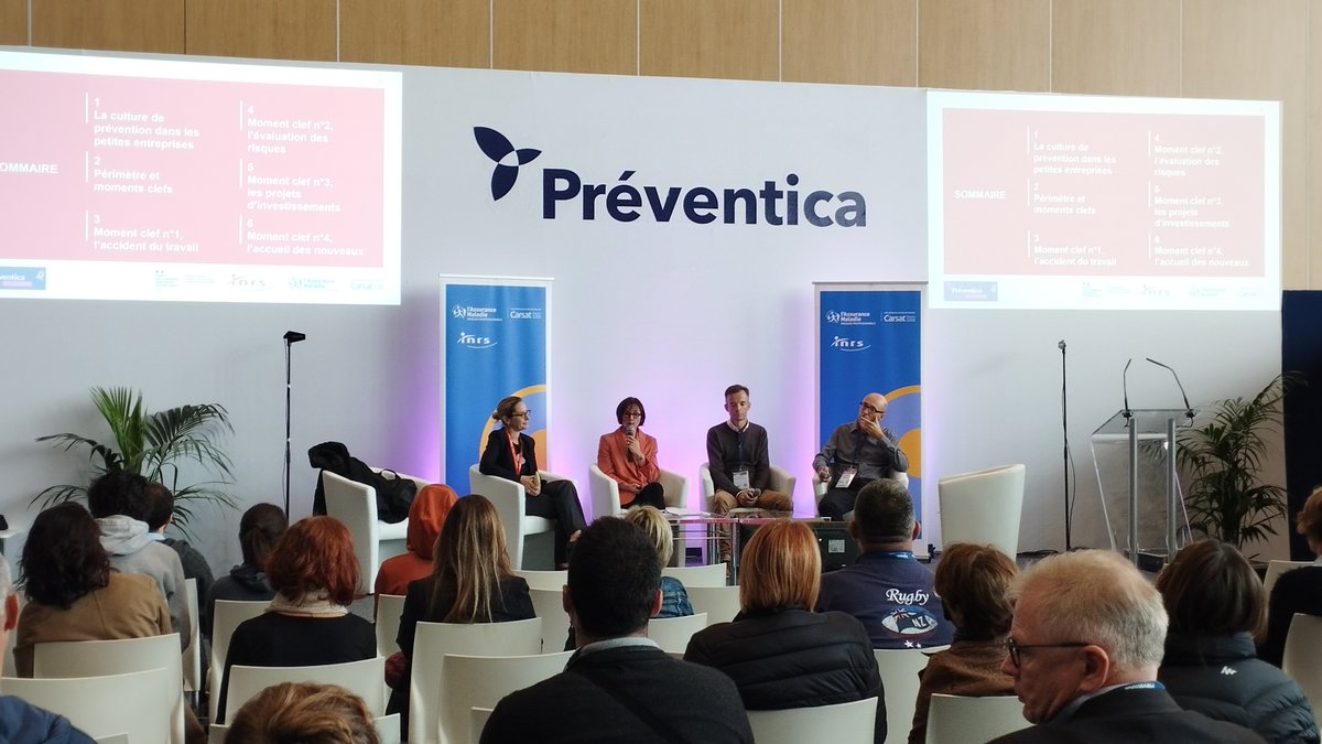 Carsat_RA's tweet photo. 🎙️👥 #EnDirect de la conférence sur les outils de prévention adaptés aux petites entreprises🗣️"la prévention des risques est un critère d'attractivité des entreprises, intéressant pour le recrutement", @IsaPinclaret @Carsat_RA, @INRSfrance &amp; Dreets AURA #PrevLyon https://t.co/EhnNPB0JCd