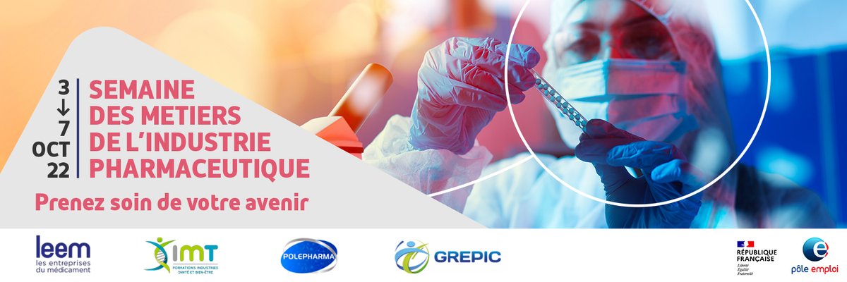 [Evènement] La Direction Régionale @poleemploi_ara  partenaire <a href="/LeemFrance/">Leem</a> organisent durant la semaine des métiers de l'industrie pharmaceutique 💊
👉 un Job dating <a href="/ucly/">UCLy</a> Lyon  Forum emploi des industries de santé - Programme (forumemploi-industriessante.fr)
<a href="/TOUBEAUfred/">Frédéric Toubeau</a>  <a href="/jadorliat/">Jacques Alex DORLIAT</a>