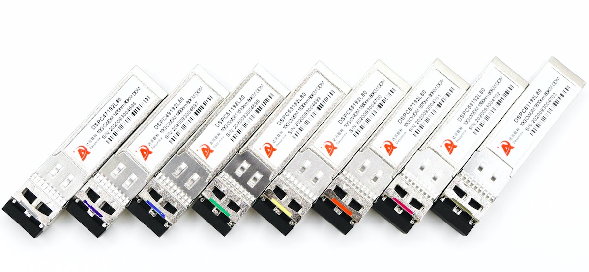 #10GCWDMSFP+ #transceivers, 18 channels #1270nm ~ #1610nm with 20nm intervals, #10km to #80km over single mode fiber. You can choose wavelengths as per the channel range of the MUX/DEMUX, if not and only the module is directly connected, any can be chosen. lnkd.in/gQCHBYw6