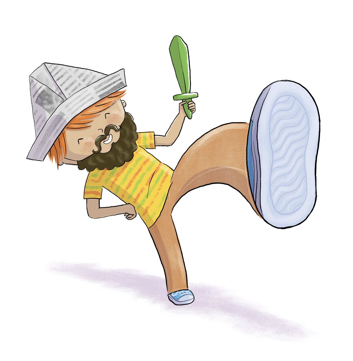 violetlemay's tweet photo. Here’s to taking giant steps forward. I’m starting physical therapy tomorrow… which will look more like a baby step, I’m sure. 🦶#violetlemay #illustration #illustrator #kidlitart #amwriting #kidlit #picturebook #aclreplacement #acl #PT #kneesurgery #scbwi #mbartists https://t.co/FnINkIPPz6