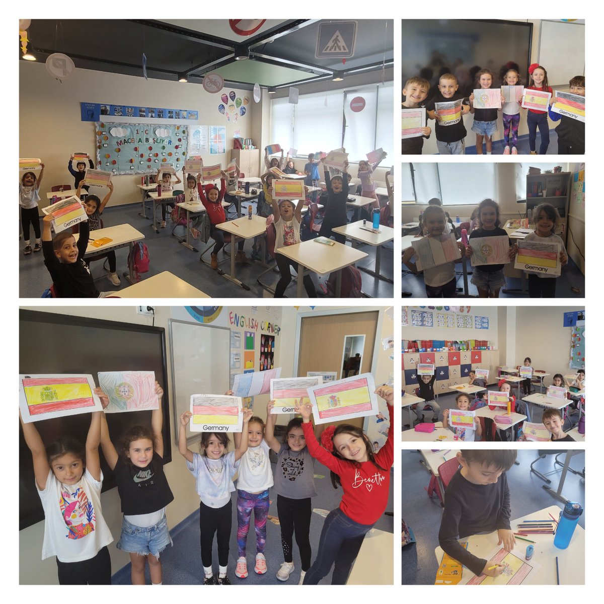 Naciye Ece (@ece_naciye) on Twitter photo Hello.. Hola.. Hallo.. Ciao.. Bonjour.. 🇪🇦🇩🇪🇮🇹🇨🇵🇵🇹
1st Graders celebrated the European Day!
#EuropeanDayofLanguages
#bkeuropeandayoflanguages
<a href="/DenizKCoskun/">Deniz Karaslan</a> <a href="/KurtNilay/">Nilay Kurt</a>
<a href="/cihatarslan17/">Cihat Arslan</a> <a href="/PelinKizkun/">PELİN KIZKUN</a>
<a href="/bkcekmekoy/">BK Çekmeköy Kampüsü</a> Hello.. Hola.. Hallo.. Ciao.. Bonjour.. 🇪🇦🇩🇪🇮🇹🇨🇵🇵🇹
1st Graders celebrated the European Day!
#EuropeanDayofLanguages
#bkeuropeandayoflanguages
<a href="/DenizKCoskun/">Deniz Karaslan</a> <a href="/KurtNilay/">Nilay Kurt</a>
<a href="/cihatarslan17/">Cihat Arslan</a> <a href="/PelinKizkun/">PELİN KIZKUN</a>
<a href="/bkcekmekoy/">BK Çekmeköy Kampüsü</a>