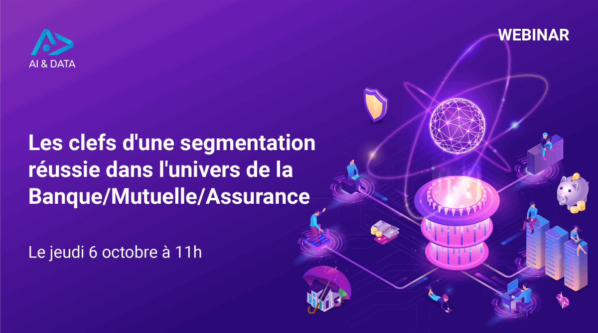 Découvrez une méthodologie pour une segmentation efficace en adéquation avec vos objectifs commerciaux et business dans notre webinar "Les clefs d'une segmentation réussie dans l'univers de la Banque/Mutuelle/Assurance".
RDV le jeudi 6 octobre à 11h
👉 bit.ly/3rhBihK