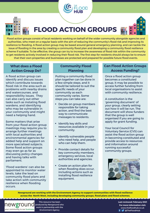 TheFloodHub's tweet photo. Resilient #Communities 🧑‍🤝‍🧑 are able to respond and ‘bounce back’ more quickly from difficult situations. 
Our resource explains how forming a flood group can help to achieve this ➡️ https://t.co/D8ieX2lj0h https://t.co/RkcKAbkQ52