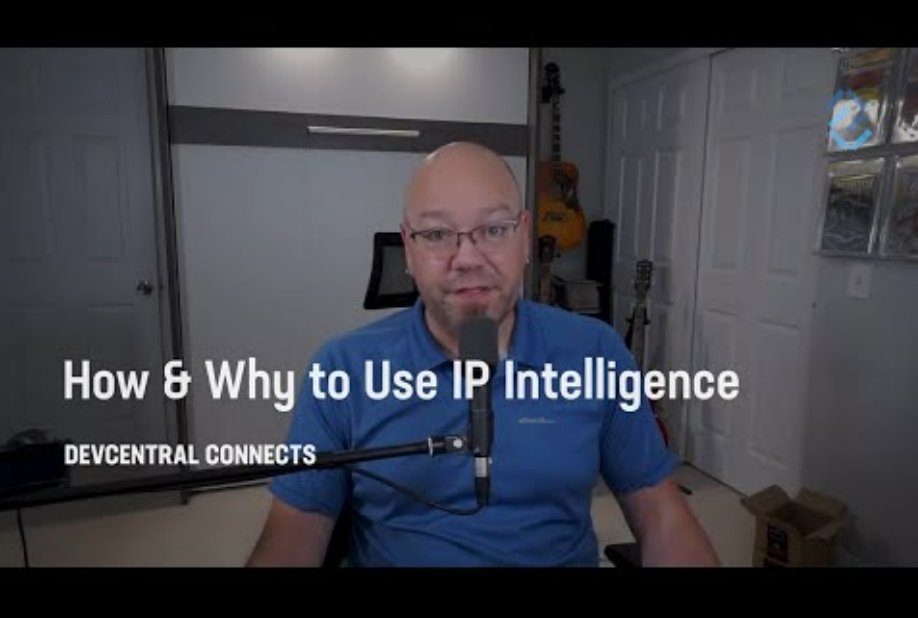 devcentral's tweet photo. Dharminder Rana from @F5 Security Incident Response Team describes The Power of IP Intelligence (IPI) and how easy it is to implement. https://t.co/CwY2ylBs2V https://t.co/Yuev1PqCDT