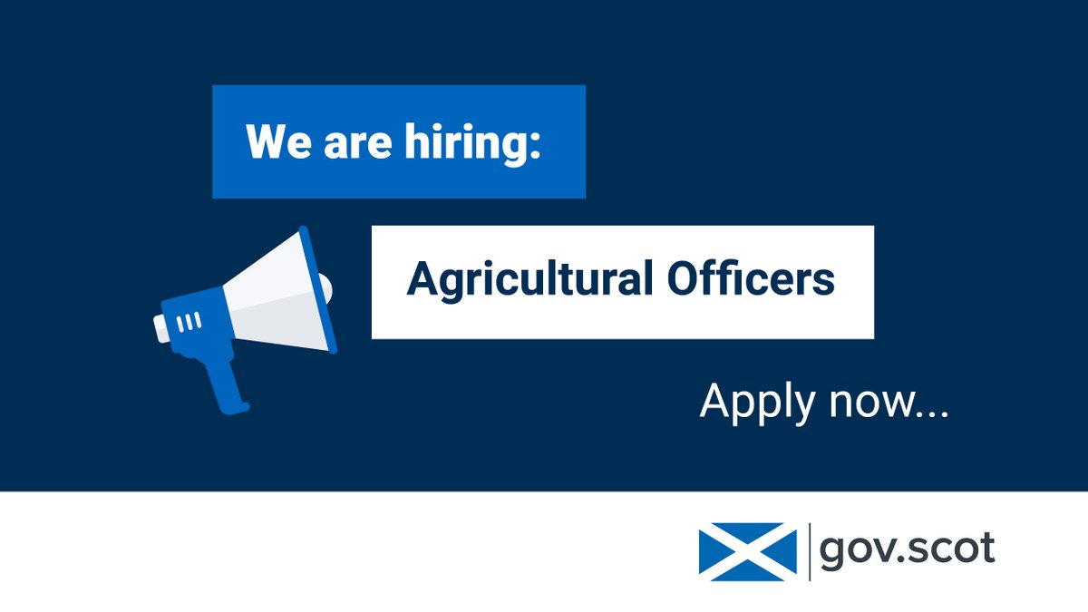 Scottish Government Jobs (@scotgovjobs) on Twitter photo Do you want to help ensure the quality of agricultural services in Scotland?
Bring your skills to Scottish Government...
The <a href="/ScotGovRural/">Scot Gov Rural</a> team are recruiting Agricultural Officers now, with over 14 roles available: bit.ly/3BuDnM2
#agriculturejobs #farminguk #jobs Do you want to help ensure the quality of agricultural services in Scotland?
Bring your skills to Scottish Government...
The <a href="/ScotGovRural/">Scot Gov Rural</a> team are recruiting Agricultural Officers now, with over 14 roles available: bit.ly/3BuDnM2
#agriculturejobs #farminguk #jobs