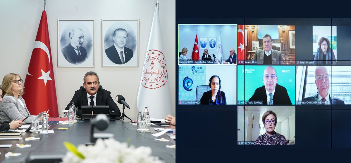 Bakan Özer, 7-8 Aralık'ta düzenlenecek OECD Eğitim Politikaları Komitesi (EDPC) Bakanlar Toplantısı Öncesi Çevrim İçi Görüşmede Türkiye’nin Tecrübelerini Paylaştı OECD Eğitim ve Beceriler Direktörü Schleicher: Türkiye’den öğrenilecek çok şey var. 👉meb.ai/UuU8X2Y