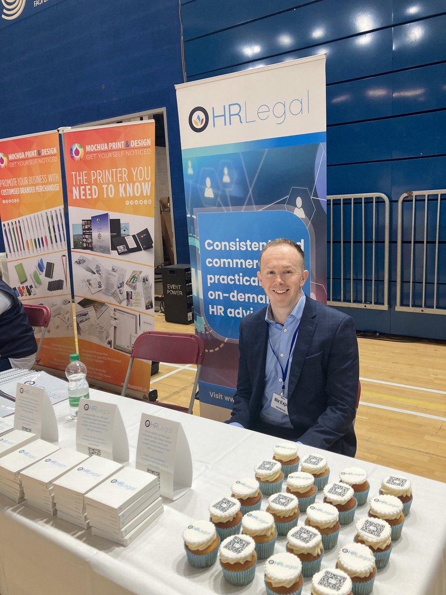 HRLegalIreland's tweet photo. Come find our stall today at @BizExpo_ie in the National Sport Arena! Here to meet you, &amp; offer info &amp; advice ( as well as cupcakes…!🧁) #HR #BizExpo2022 https://t.co/K7VN7Wxm2c