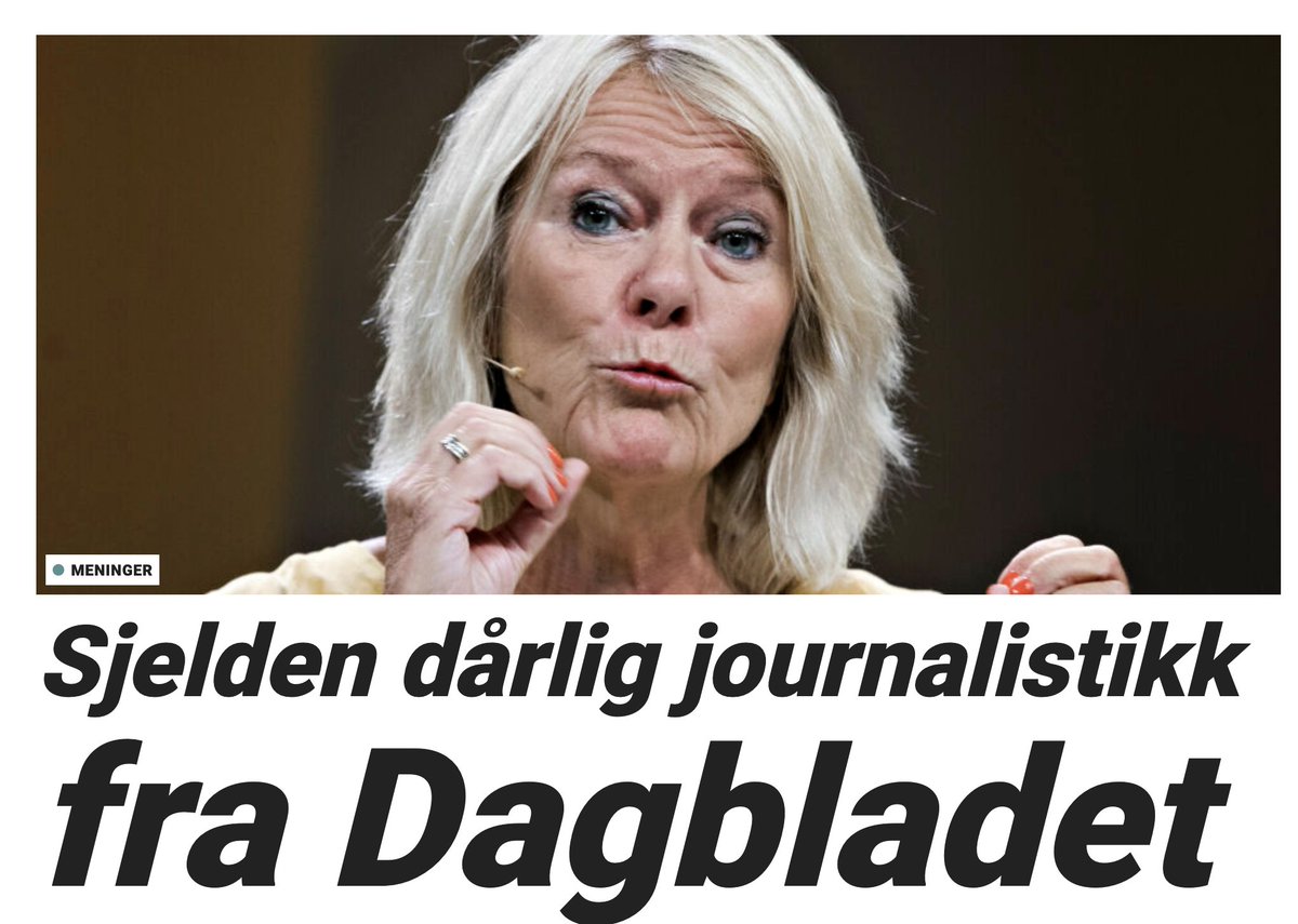 Desken på <a href="/dbmeninger/">Dagbladet Meninger</a> prøver kanskje å renvaske seg selv med en sneidg språkfeil: Clemet påstår at Dagbladet har bedrevet "sjeldenT dårlig journalistikk" (altså journalistikk som er dårligere enn vanlig), men Dagbladet gjengir det som at de sjelden bedriver dårlig journalistikk.