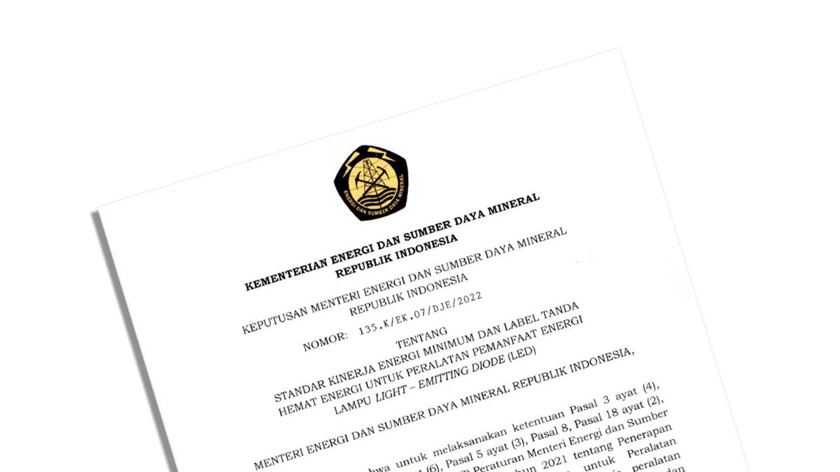 U4Efficiency's tweet image. The approval of the Ministerial Decree for MEPS and energy labels for LED lights marks a significant milestone for Indonesia’s ADLIGHT project and for the country’s transition to energy-efficient lighting.
➡️ united4efficiency.org/major-mileston…