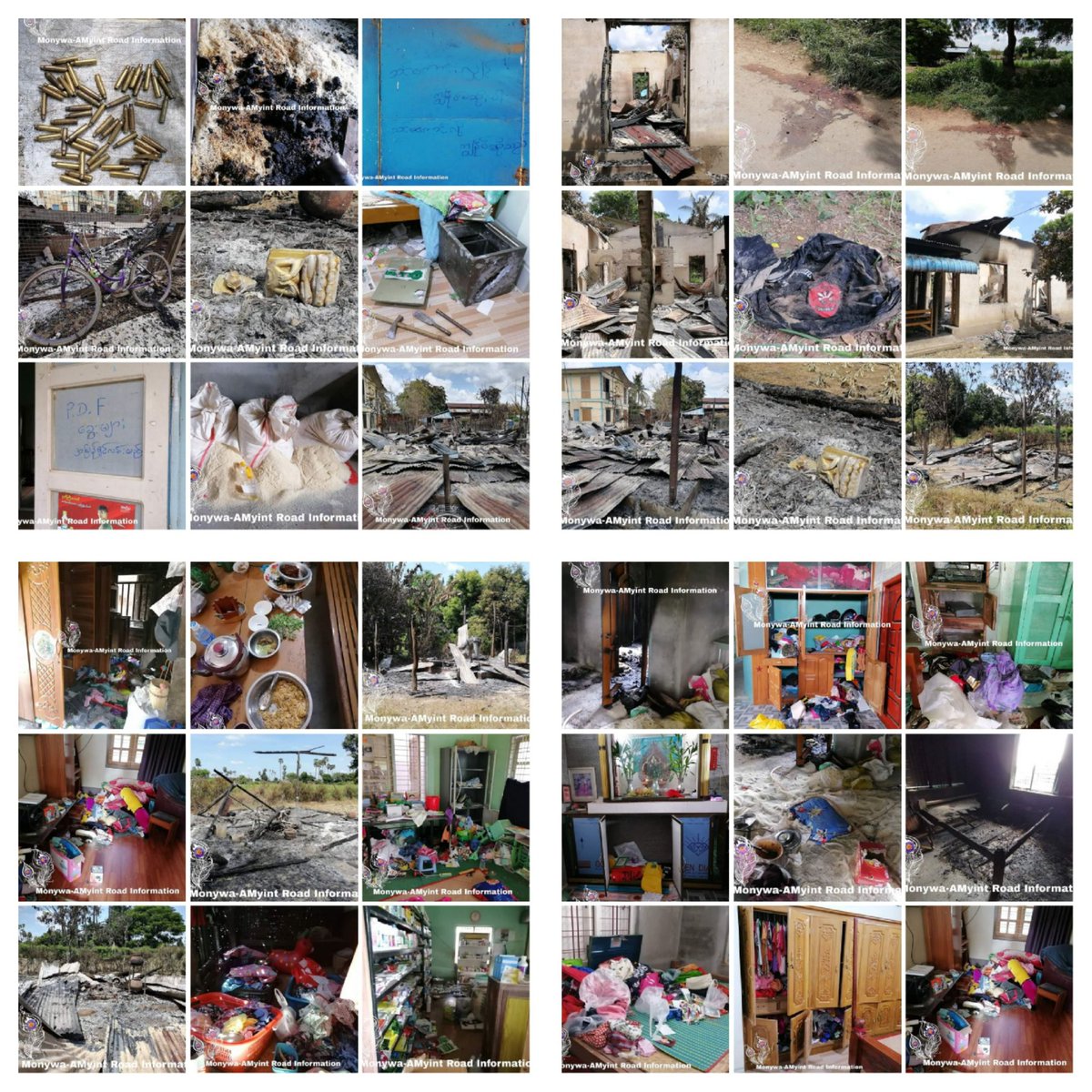 Junta troops raided HtaNaungTaw north &amp; south vlgs in Monywa tsp on Sep 27 &amp; 28, &amp; torched abt 7 houses, ransacked homes &amp; stole people's property and SHOT DEAD KoAungKyawMin, a resident of BuBa vlg, returning from work in Monywa tsp, &amp; a comrade of MPDF-Salingyi.
#2022Sept29Coup