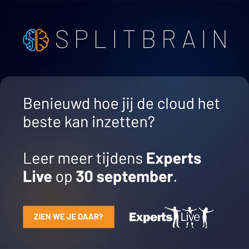 _Splitbrain's tweet image. Dit jaar zijn we trotse sponsor van #ExpertsLiveNL!
@DarrylvdPeijl &amp;amp; @Pascal_SL zijn aanwezig, kom langs bij de booth voor gave #AzureStackHCI demo&apos;s.