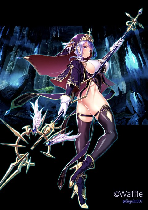 【R18/宣伝】Waffle『エデンズリッター グレンツェ』で実装された「リッター・アロセス」の、キャラクターデザインおよび原画を担当させていただきました!(着彩:Waffle様)
彼女の活躍(意味深)は君の目で確かめてくれ!

#エデンズリッターグレンツェ 