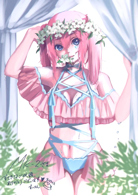 #今月描いた絵を晒そう 4枚描いてすべてSkebでした〜!楽しく描けたしおかげさまでパワーアップできた気がします 