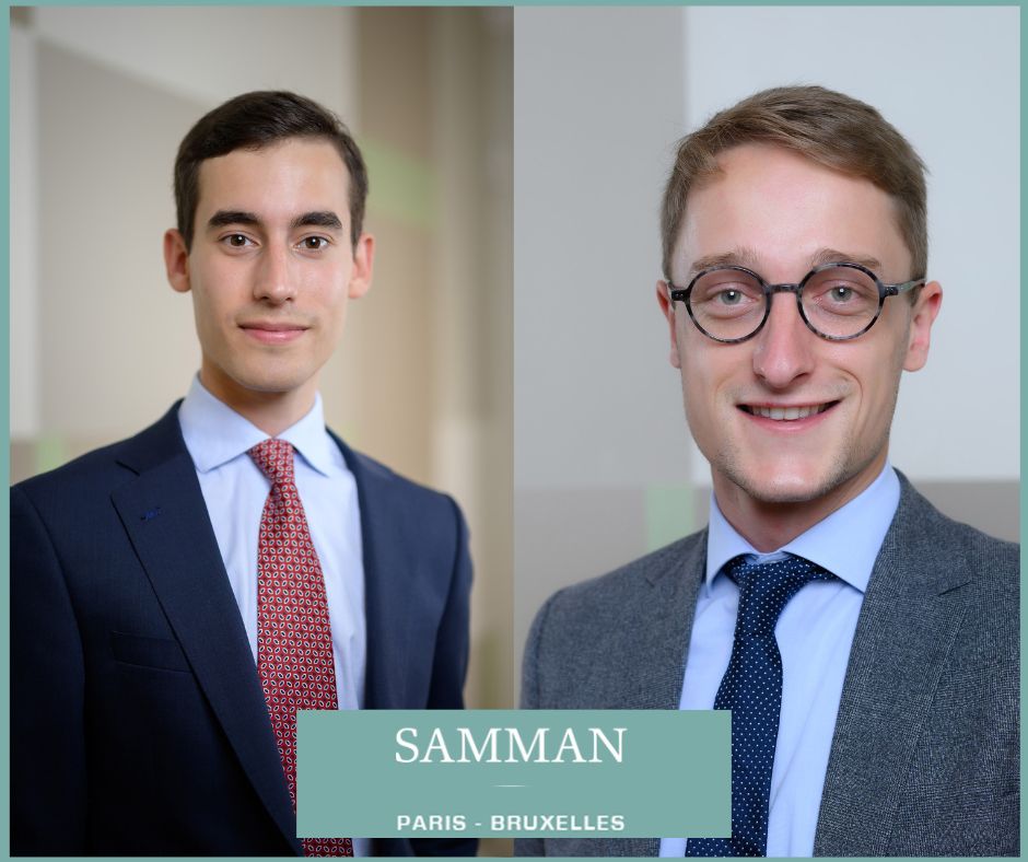 🚀 Tout juste promus et prenant de nouvelles responsabilités au sein du <a href="/CabinetSamman/">Cabinet SAMMAN</a>.
 <a href="/BeVanssay/">Benjamin de Vanssay</a> avocat expert des dernières initiatives législatives au niveau européen 🇪🇺
@leo_paget_blanc spécialiste du #cloud et des infrastructures numériques.
#corporate