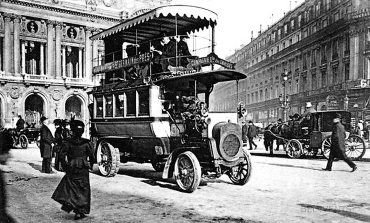 #OldParis 🕰
Les bus à Paris en 1910 🚌

#TBT #paris #opéra #bus