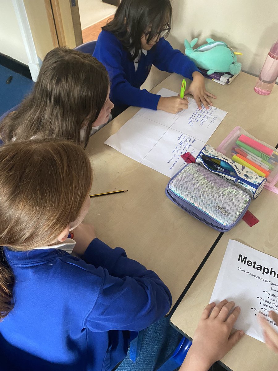 Year6BC's tweet photo. Great group work this morning, working on figurative language #6CF https://t.co/ZUqq8XfrfS