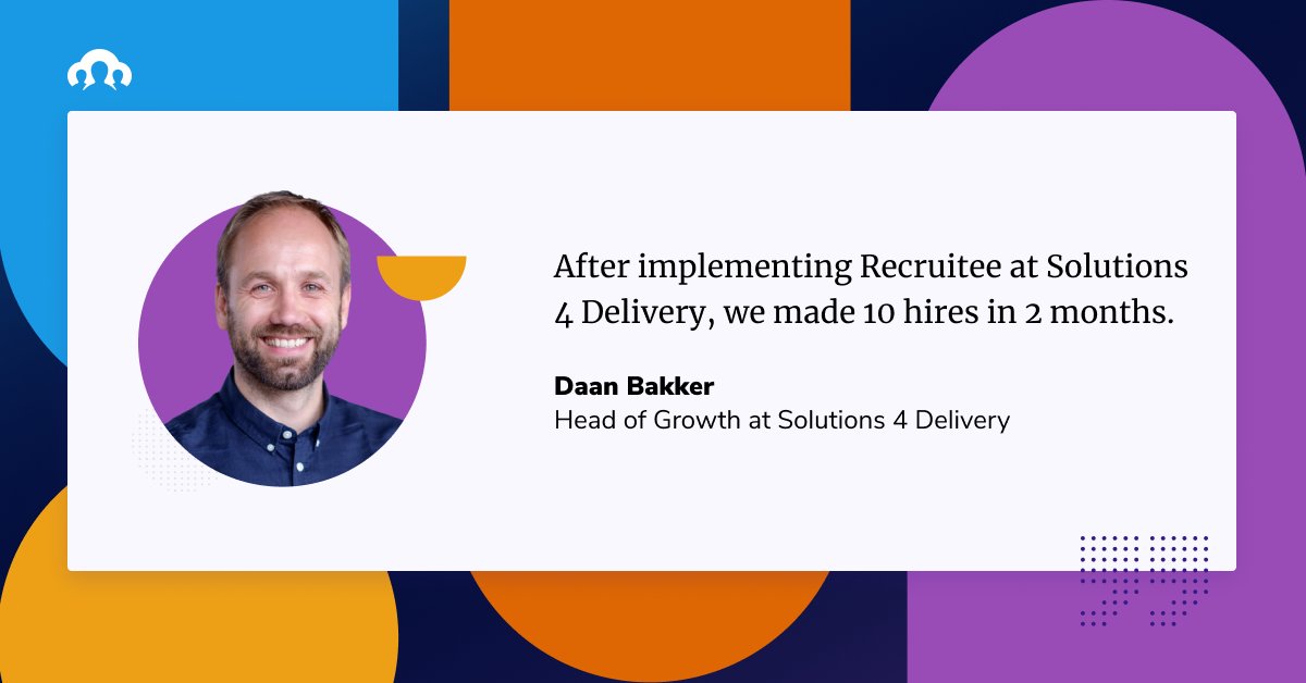 recruitee's tweet photo. Solutions 4 Delivery needed a solution for their hiring. 🔍
Luckily, their Head of Growth, Daan Bakker, knew the perfect tool! 

Read our latest customer story to learn more: https://t.co/R0wKGgfT8z

#CustomerSuccess #HRsolutions #Hiring #HRtech #Solutions4Delivery https://t.co/LsuMzRymsr