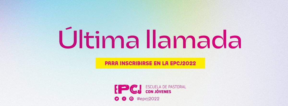 📢📢📢📢 Solo quedan unos días para inscribirse a la #EPcJ2022

El domingo es el última día para inscribirse. No te lo pierdas.
👉docs.google.com/forms/d/1S2biC…

VAMOSSSSSSSSS 👏👏👏👏