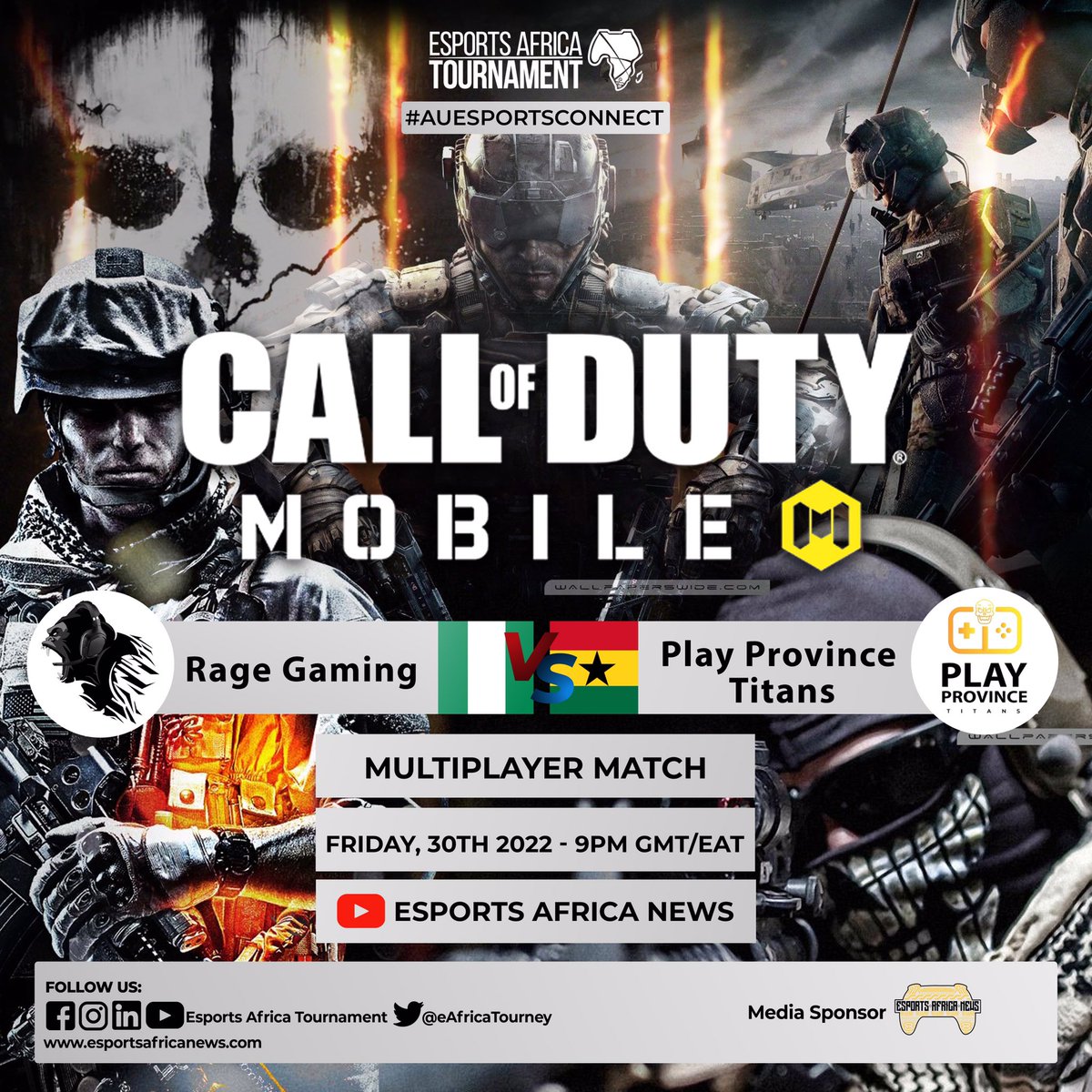 RageGamingAf's tweet image. 🗣 AFRICA!!! Are you ready? 
It&apos;s Rage Gaming Vs @PlayProvince tomorrow 10pm Wat,  come watch and support us.
#FeelTheRage 
#EsportsAfricaNews #AUESPORTSCONNECT #CallofDuty #Callofdutymobile