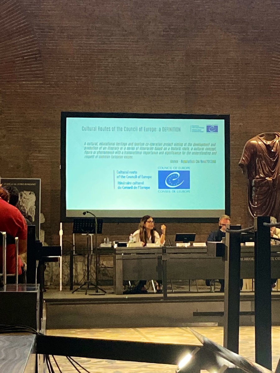 ParcoColosseo's tweet photo. ‘@emanuelapanke e l’archeologia come strumento di diplomazia culturale e promozione dell’identità dei territori: la rete dei siti archeologici #IterVitis @coe_ita
Guarda la diretta ⤵️
https://t.co/y8wanUgGkG https://t.co/V8mDTKJmIw