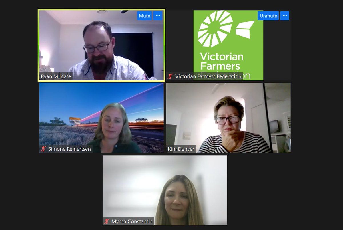 Great to host the <a href="/NHVR/">NHVR</a> on the <a href="/VFFGrains/">VFFGrains</a> Pre-Harvest Roadshow Webinar. 🚛🚛

VFF Grains Councillor and VFF Transport &amp; Infrastructure Chair, <a href="/ryan_milgate/">Ryan Milgate</a> kicking off the webinar tonight!