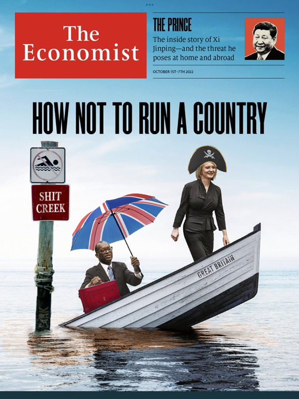 Without a paddle.
@TheEconomist #ToriesOut84 #Trussonomics #KwasiBudget #TrussUnfitToGovern