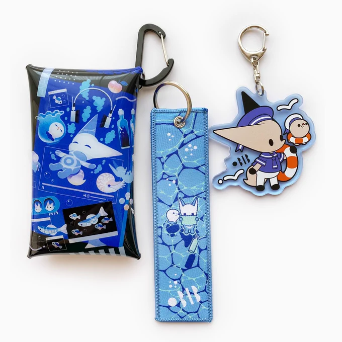 New goodsビニールマルチケースタグキーリング[海と波]アクリルキーホルダー夏と海に思いを馳せたグッズたちを作りました 開催中の展示で販売中です 品切れたものは追加納品を予定しています#0313popup 
