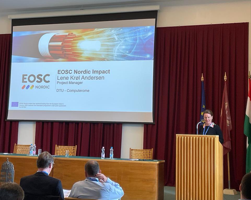 KrolAndersen's tweet photo. Greetings from @eoscassociation CTO @RBUCH_EOSC to the collaborative achievements and impact made by @EOSC_Nordic 🙏 We are honoured that the Nordic Added Value concept is spreading inspiration to the rest of the European collaboration @NeICnordic @NordicCouncil @NordForsk https://t.co/obQB9u0Lmi