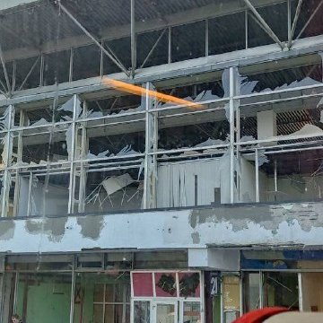 volstetsko's tweet photo. Bus station of #Dnipro destroyed by Russians.
#ArmUkraineNow 

#RussiaIsATerroristState #BanRussianTourists https://t.co/RSGJhk4wKm