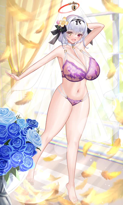 下着モデル アリシアちゃん八代さんからのご依頼で描かせて頂きました! 