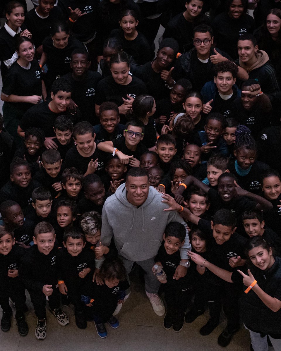 Along with @onesight we’re helping the world see more and be more, combining the power of sport with sight in order to change lives. Thanks for joining us @kmbappe. #BeWhoYouAre #InspiredByKM