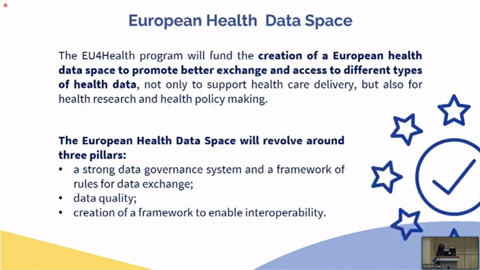 RENAM_AO's tweet photo. #EaPEC 2022 in Baku, Azerbaijan: Paola Aurucci👩⚕️ of University of Turin, Italy spoke about impact 🎯 of the European Health Data Space (EHDS) on #biomedical #research, and how #EHDS can help in primary use and secondary use of health data. 👍
@EaPConnect_News @GEANTnews @eu_near https://t.co/uL1QT6oriw