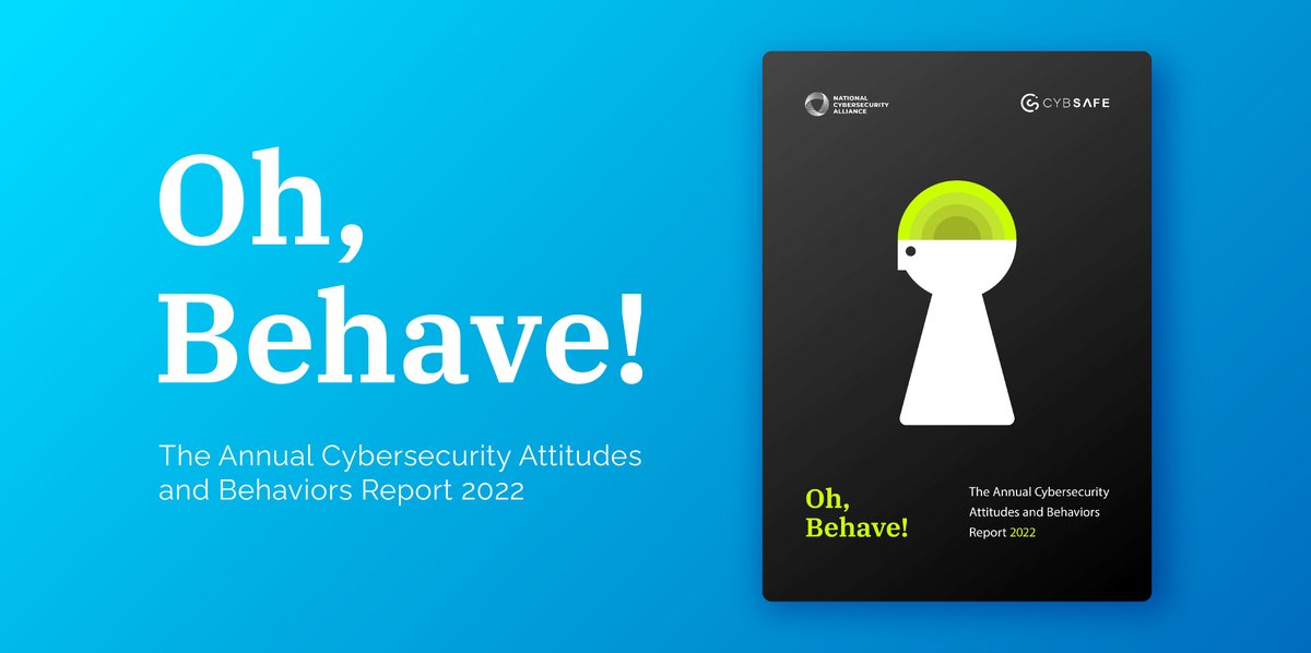 CybSafe's tweet photo. How much does attitude impact security behaviour — and increase human-cyber risk?

To answer that question and more check this year's new 'Oh, Behave!' report, brought to you by CybSafe and the NCA(@staysafeonline).

Download &amp; read now 👉 https://t.co/g7mPq9XSNC https://t.co/E2SonWWFxM