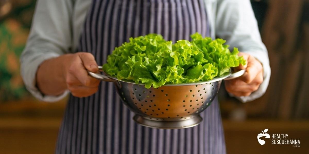 Food Safety Education Month: Food poisoning doesn't just come from undercooked meat. Bagged, pre-washed lettuce can be a breeding ground for bacteria. Start buying whole head lettuce at the store instead. 🥗 #healthysusquehanna #weismarkets #upmc #foodsafetyeducation #lettuce