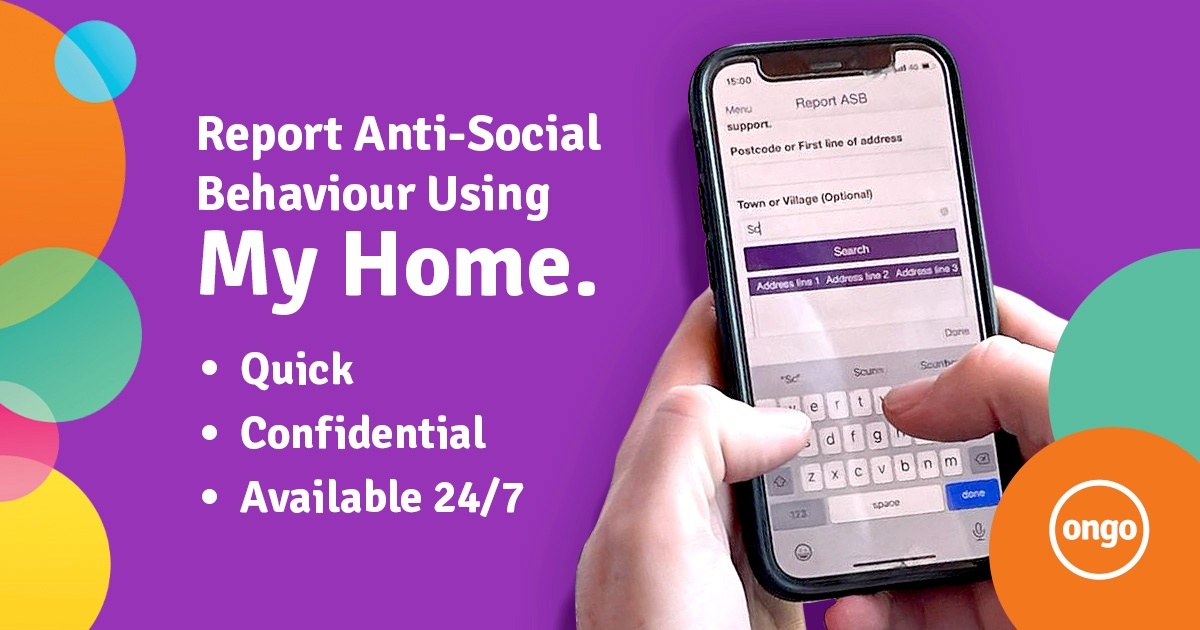 ongoUK's tweet photo. Concerned about anti-social behaviour in your neighbourhood? 

You can now report anti-social behaviour through our My Home app: https://t.co/GiY0A2zctl

My Home: Everything you need, all in one place! https://t.co/zhF3eNDvzN