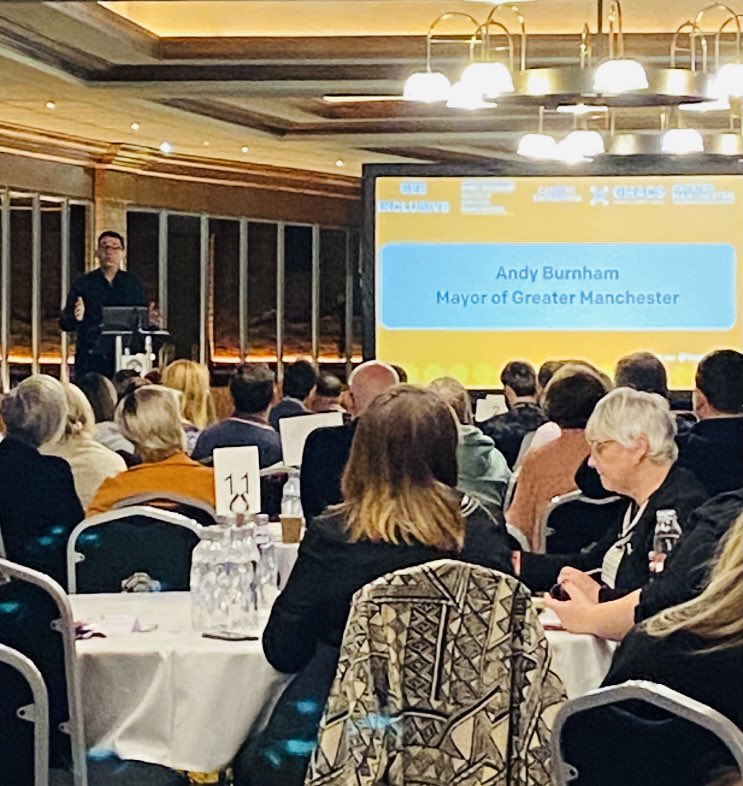 JohnDuncanJD's tweet photo. Delighted to be representing @GMCAdigital #GMTechfund at the #beeinclusive conference organised by @YourGMACS on improving employment opportunities for #send young people. Great to see @AndyBurnhamGM commitment to raising aspirations and celebrating diversity https://t.co/7hdWxvpaFA