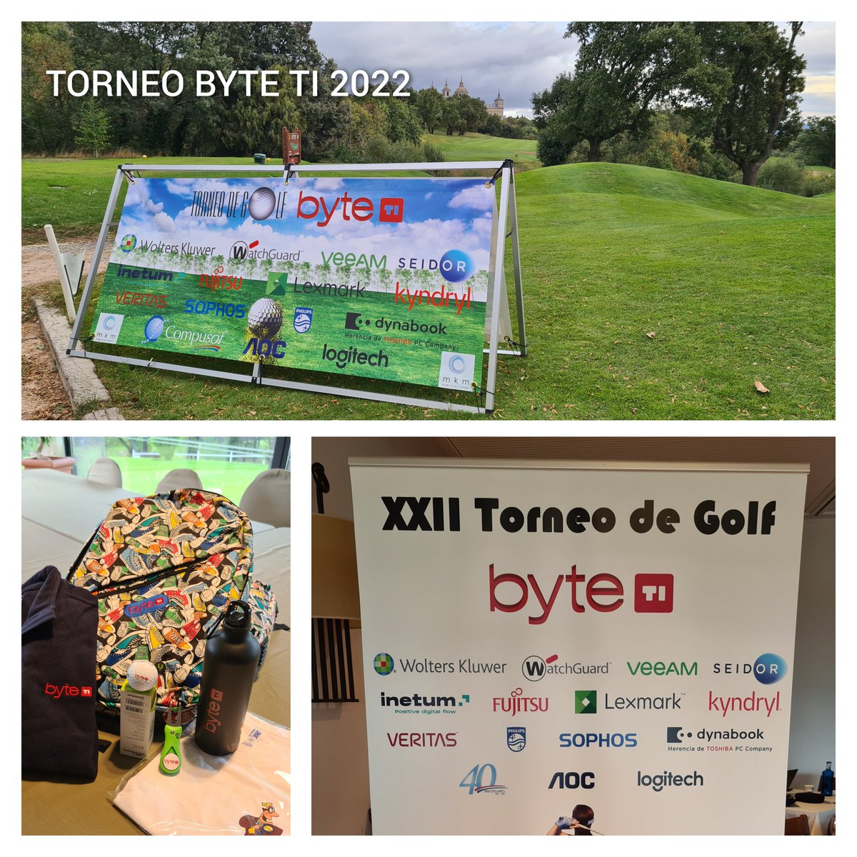 Revista_ByteTI's tweet photo. Hoy estamos celebrando la XXII Edición del Torneo de Golf de la Revista Byte TI con más de 90 directivos de TI. Como siempre, posible a los patrocinadores 👏👏👏 https://t.co/AdkqkQVzQT