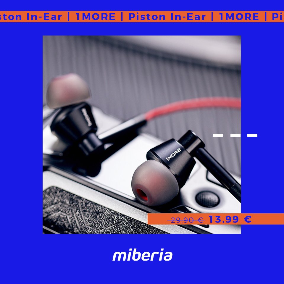 miberia_it's tweet photo. ✔️Gamma di frequenza 20-20.000 Hz.
✔️Triplo diaframma
✔️Nucleo in titanio
✔️Cuscinetti ergonomici
✔️Isolamento acustico

Cos'altro puoi chiedere dal #1MORE1M301 pistone in-ear...?🤔

...Un prezzo pazzesco!🤯👉 https://t.co/idlQGvMDZk

#Cuffie1MORE #OfferteCuffie #1MORE https://t.co/d7uV0eYIbH