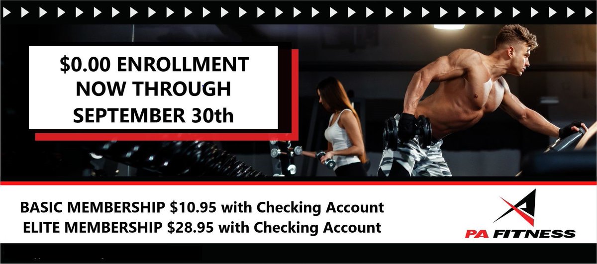 PaFitnessWyo's tweet photo. Final days for zero enrollment on $10.95 per month membership. #pafitness #localgym #zeroenrollment https://t.co/b9wCoW8VJI