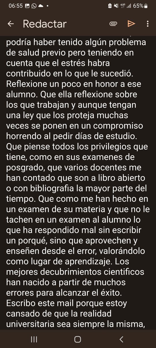 matitienetoc's tweet photo. @FFyB_UBA @UBAonline Les envíe un mail sobre lo sucedido con la docente Maria del Carmen Fernández, una de las razones de muchos de mis ataques de pánico y una de las cuales por quien empecé terapia. Espero que las cosas mejoren para todos los alumnos de la UBA https://t.co/KT7Be67wcb