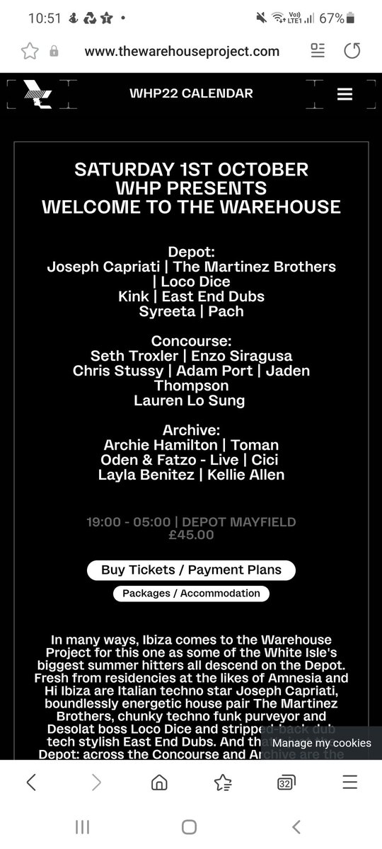 J_Dawick94's tweet photo. 2 tickets for sale  £50 each, DM me @WHP_Mcr @MayfieldDepot https://t.co/h8Fmgl6Ski