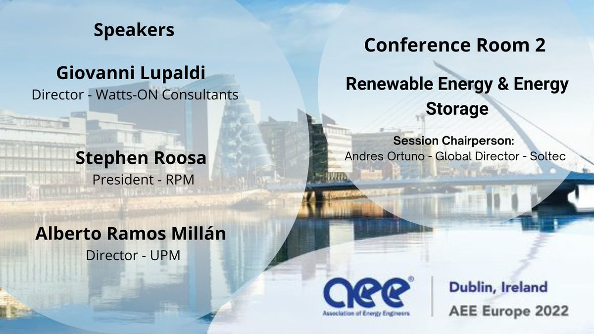 AEurope22's tweet photo. @AEE inaugural European event AEE Europe Energy Conference and Expo is being held October 26-27 2022 at the RDS in Dublin.

Renewable Energy &amp; Energy Storage - Just one of the Sessions/Tracks being discussed at AEE Energy Europe 2022

visit: https://t.co/xrPDQkLUPV
#europe #event https://t.co/ldrbpmjPpU