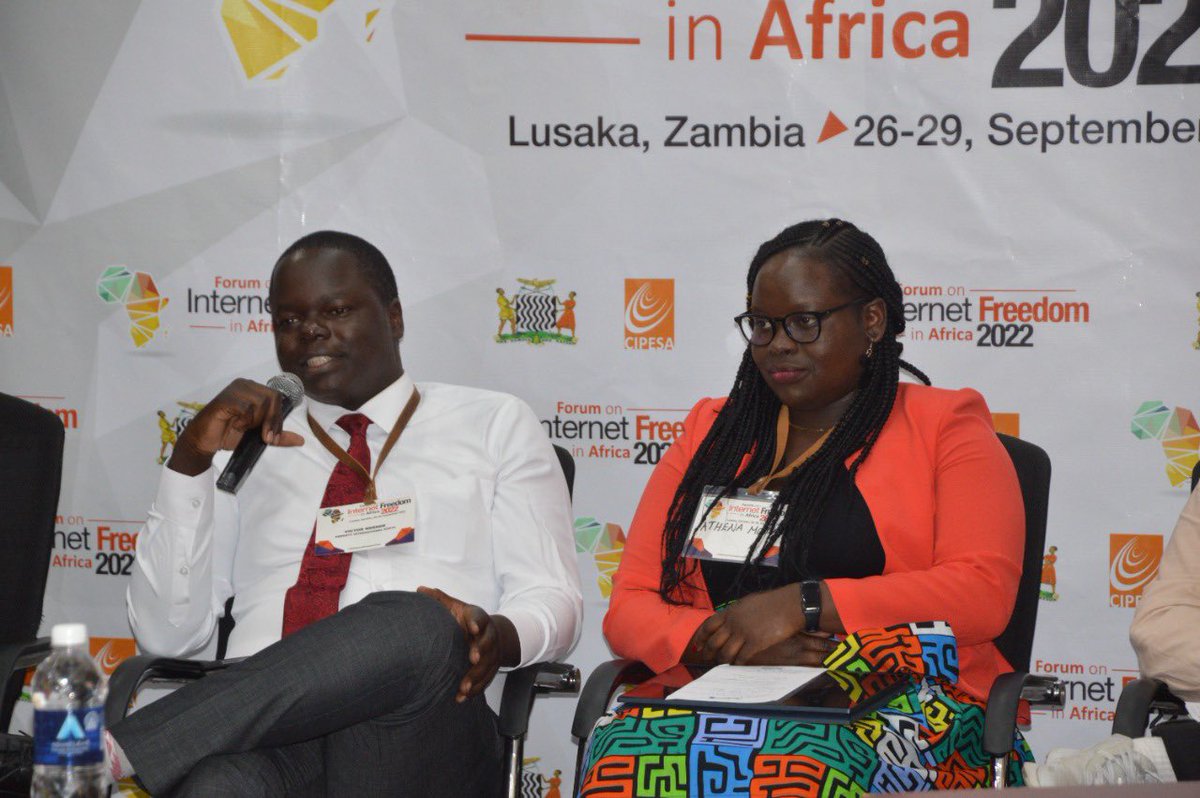 AmnestyKenya's tweet photo. 📍Lusaka, Zambia
Our #DigitalRights Officer @VictorNdede was part of the #FIFAfrica22 discussion on advancing digital safety and other protections for #Children in Africa. https://t.co/PCC3wZSHET