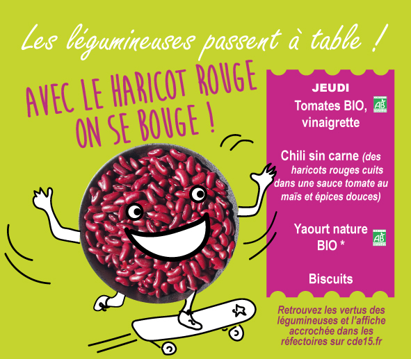 cde15_75015's tweet photo. Il a de l'énergie le Haricot rouge ! ce midi, on retrouve toutes ses vertus nutritionnelles dans un Chili Sin Carne. En savoir plus sur "les légumineuses passent à table"👉https://t.co/oPDZxtzSOi #cde15 #paris15 #cantine15 #restaurationscolaire #menuvegetarien https://t.co/EihmVRuWmz