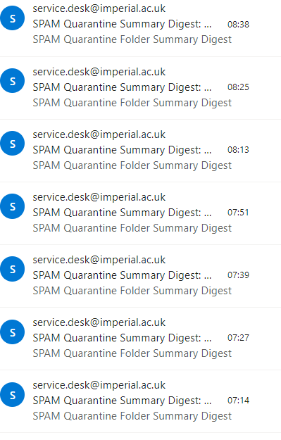 MoreSauer's tweet photo. When your spam filter decides to spam you: https://t.co/IuDZ6UeiCm