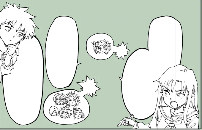 丸ペンのこういう線も好き 