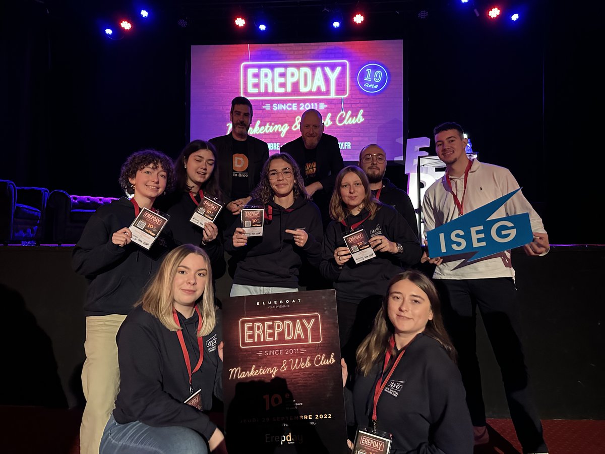 iseg_strasbourg's tweet photo. #Erepday 

Nos étudiants de l'ISEG Strasbourg sont bien à l'Erepday édition 2022 ! 🚀

@isegmcs @erepday @Blueboat https://t.co/DZGMhC4r22