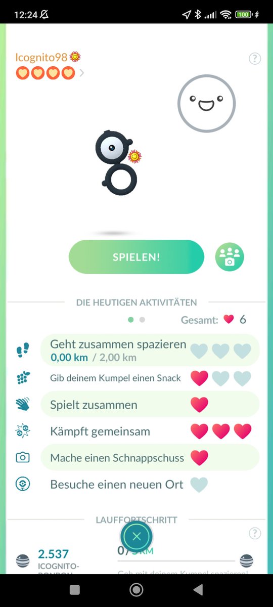 Spacemouse403's tweet photo. My latest buddy is too cool to wear his badge. Got outsourced. 😁 #buddy #pogo #pokemongo #egirl #gamergirl #bestbuddy https://t.co/ceHkar9PDi